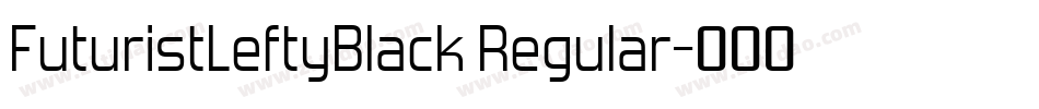 FuturistLeftyBlack Regular字体转换